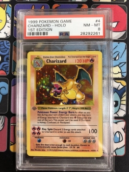 Holografický Shadowless Charizard First Edition