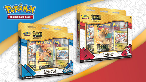 Pokémon Trading Cards TCG Dragon Majesty Pin Collection Latias/latios for sale online 