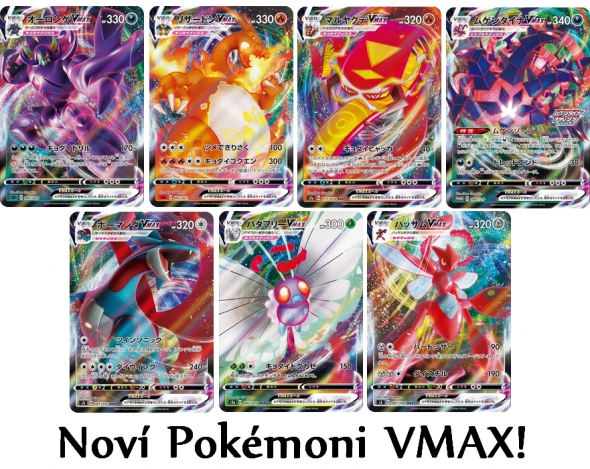 Pokémon TCG Darkness Ablaze - Noví Pokémoni VMAX