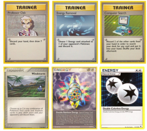 Pokémon TCG vývoj trenérských karet