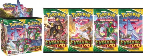 Pokémon TCG evolving skies Boostery a Booster Box CZ SK