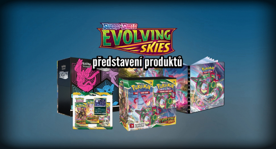 Pokémon Evolving Skies představení všech produktů