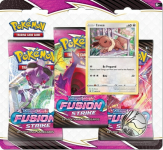 Pokemon TCG Fusion strike 3 pack blister Eevee