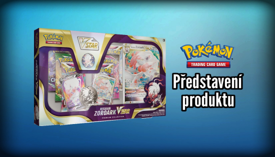 Pokémon TCG Hisuian Zoroark VSTAR Premium Collection představení produktu cz sk