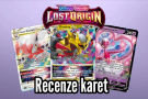 Pokémon TCG Lost origin představovačka recenze karet cz sk