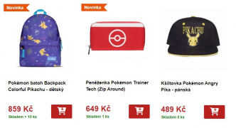 pokémon oblečení batohy a peněženky