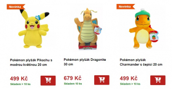 pokémon plyšáci plyšové hračky